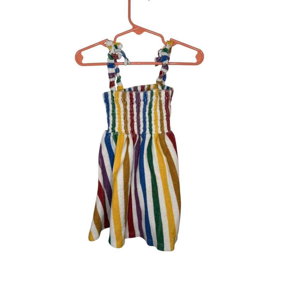 Hugo Loves Tiki Rainbow Smocked Dress Size 4T
